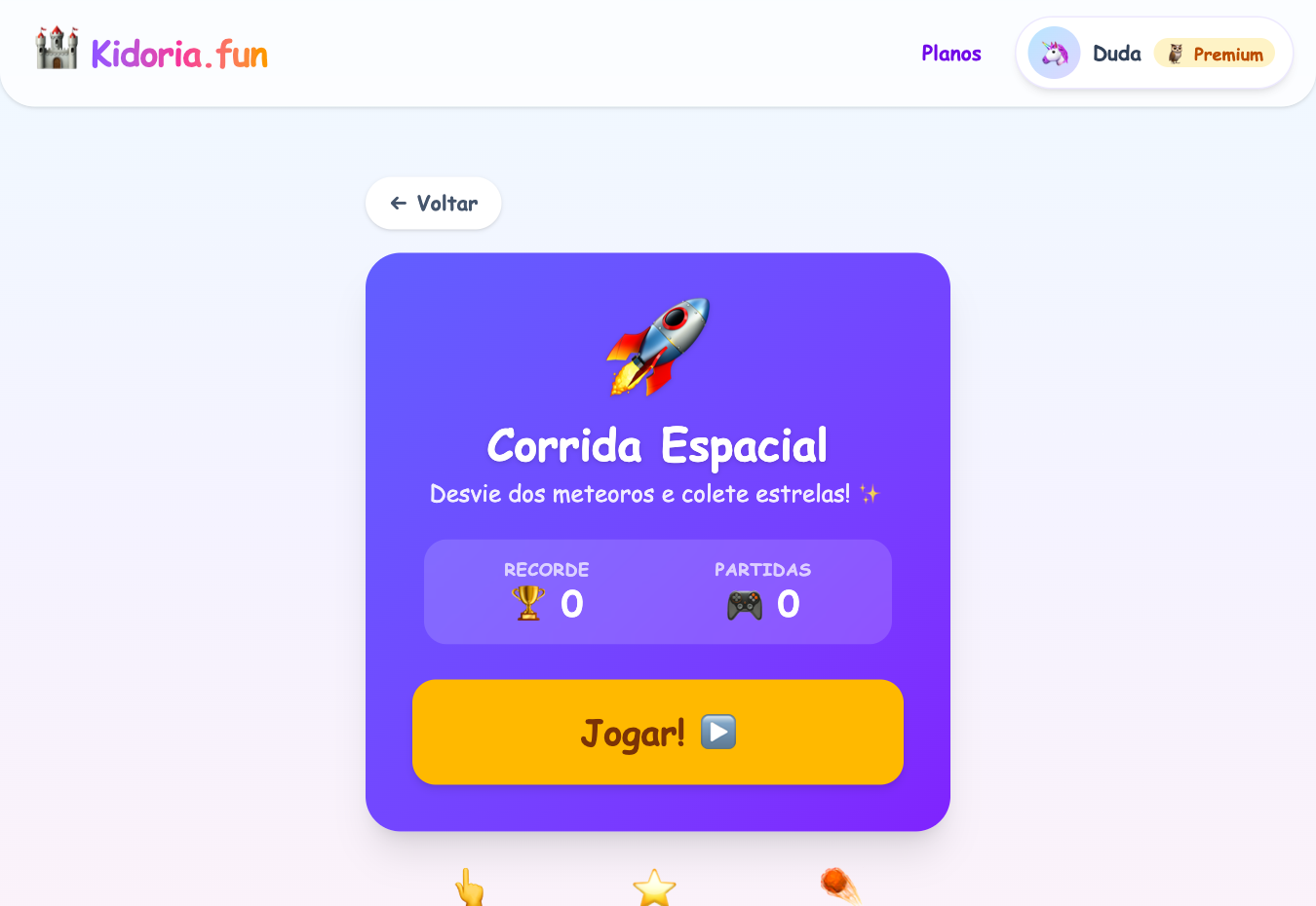 Corrida Espacial — captura de tela 2