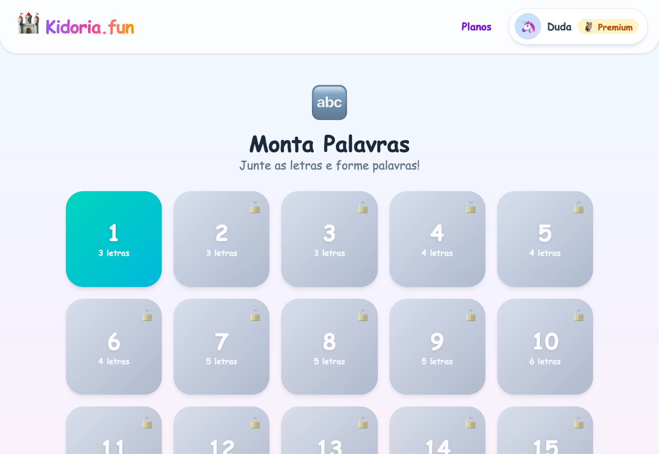 Monta Palavras — captura de tela 2